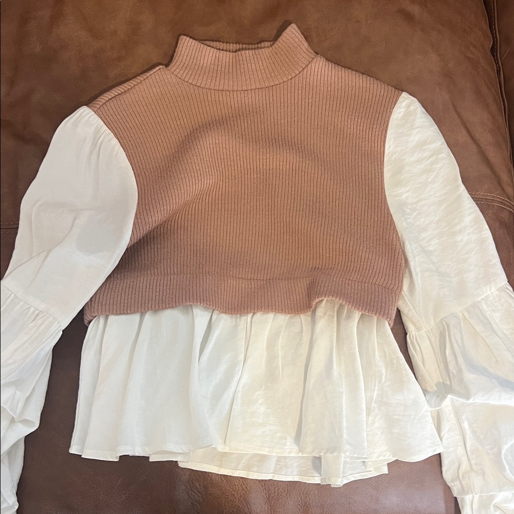 Anthropologie Beige Knit Sweater